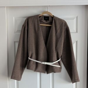 Zara Women's Brown Jacket with Belt